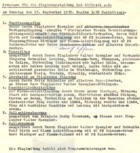 Rottweil Flugveranstaltung 1929-09-15 mit SpenglerSchindler Hirth Schumann Riediger (HR)